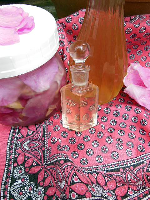 decanted rose water
