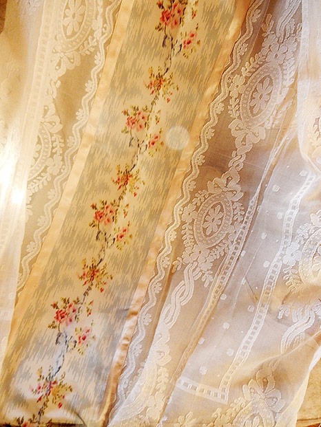 French Floral Silk & Lace