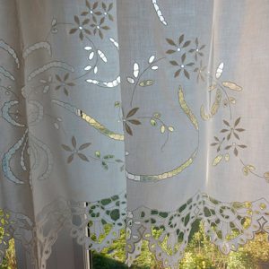 Linen Cutwork Valance