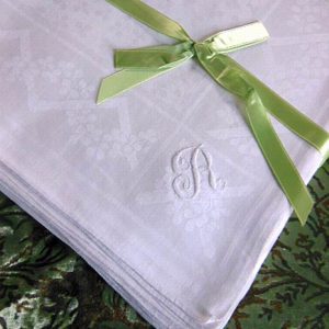 R Monogrammed Napkins