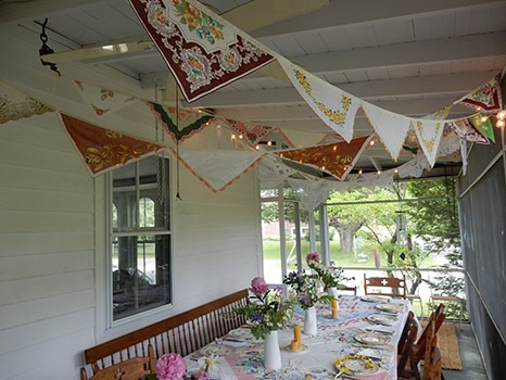 Vintage Handkerchief Garland