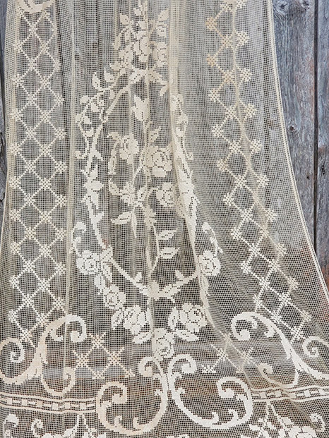 Irish Crochet Curtain